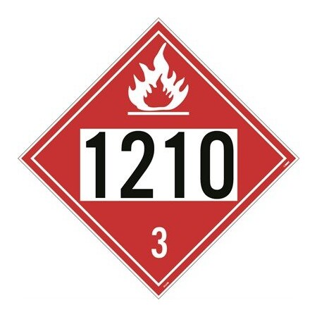 Nmc Four Digit Placard 1210 Class 3 DL200BPR25